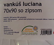 Vankúš LUCIANA 70 X 90 zips